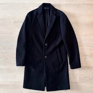Zara 4 Way Black Long Trench Coat